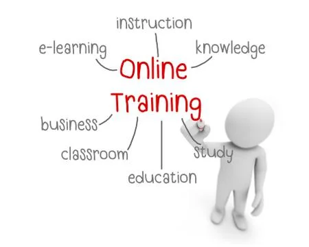 Online training 库存插图
