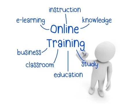 Online training 库存插图