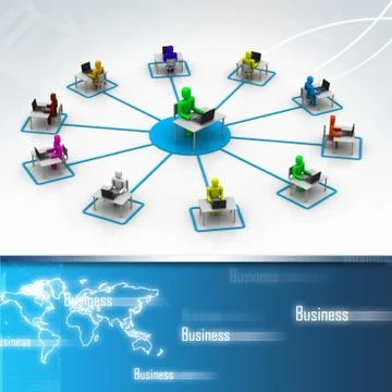 Online training Stock Illustration