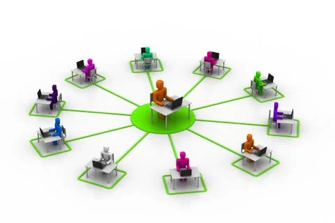 Online training Stock Illustration