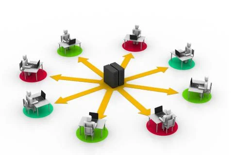 Online training 스톡 일러스트