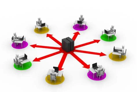 Online training Stock Illustration