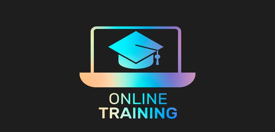 Online training Stock Illustration