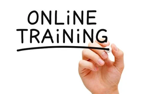 Online training Stockfoto's