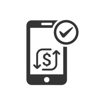 Online Transaction Icon Stock Illustration