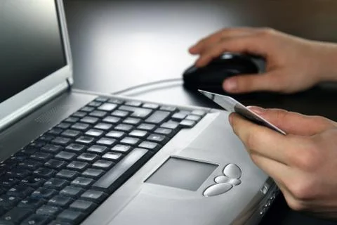 Online Transaction Stock-Fotos