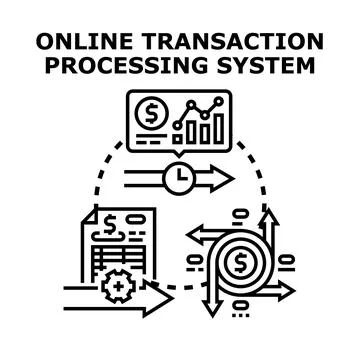 Online transaction processing system optimizing financial data flow 스톡 일러스트
