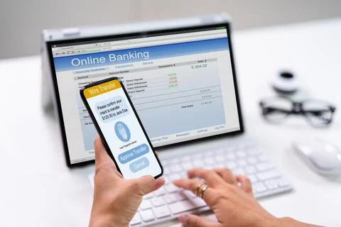 Online Two Factor Authentication Stock Photos