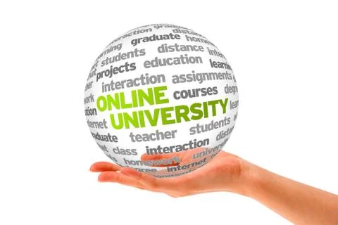 Online university Stock Illustration