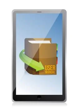 Online user guide, user manual book illustration design 스톡 일러스트