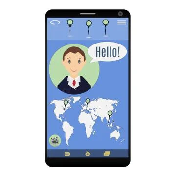 Online video broadcast Stock Illustration