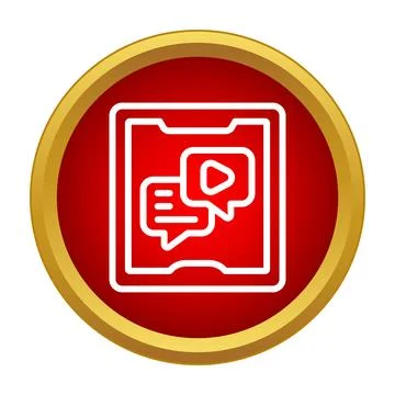 Online video call chat communication on a tablet イラスト素材