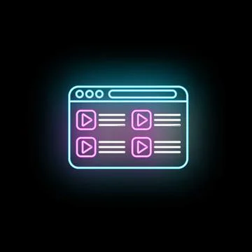Online video course platform streaming learning content Illustrazione stock