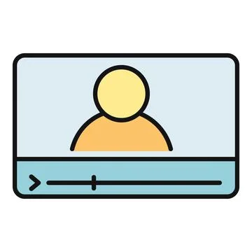 Online video lesson concept for virtual education 스톡 일러스트