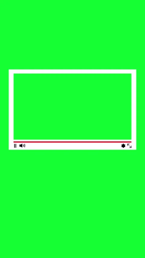 Online Video Player Interface Green Screen Animation Stock-Footage 346567018