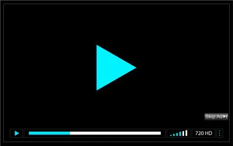 Online video player window Stock Illustration
