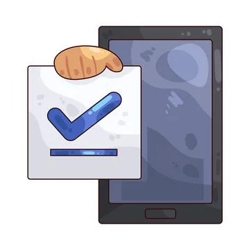 Online voting illustration Stock Illustration