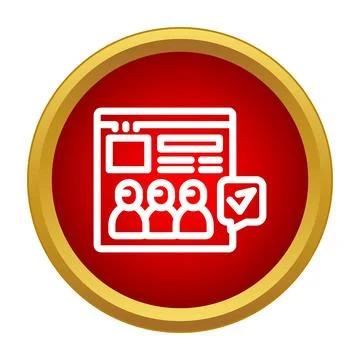 Online voting system for digital elections and polls Stock-Illustration