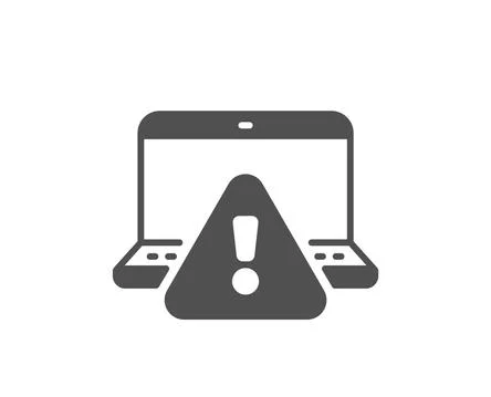 Online warning icon. Attention triangle sign. Vector 스톡 일러스트