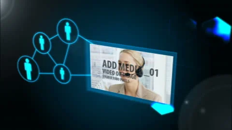 Online Web Connection After Effects stock