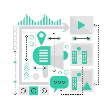Online web content Stock-Illustration