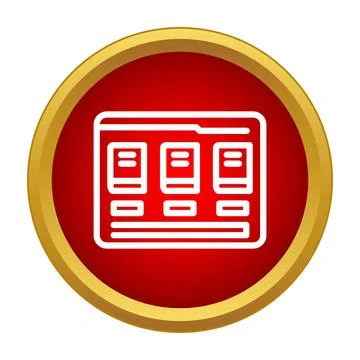 Online webpage content management system design icon イラスト素材