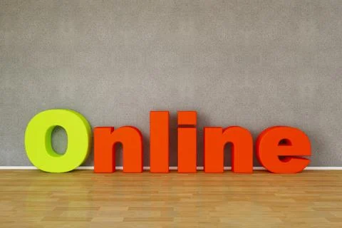 Online word Stock Illustration