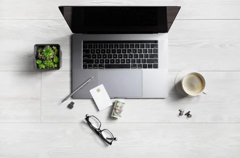 Online work concept Stock Photos