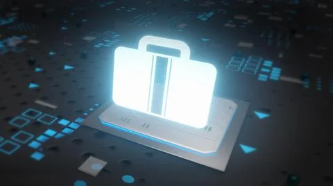 Online work from home concept with the help of technology Иллюстрация