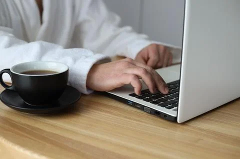 Online work Foto stock