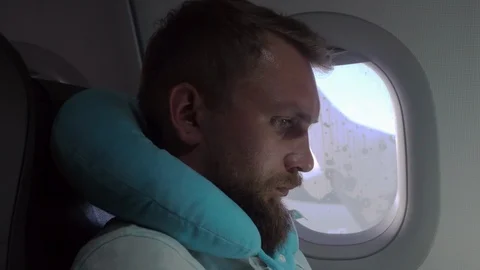 Online work on the plane Video stock 101688249