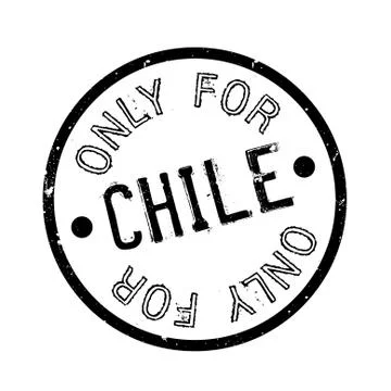 Only For Chile rubber stamp Stock-Illustration