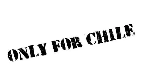 Only For Chile rubber stamp Illustrazione stock