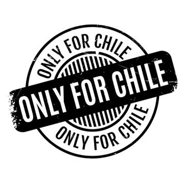 Only For Chile rubber stamp Illustrazione stock