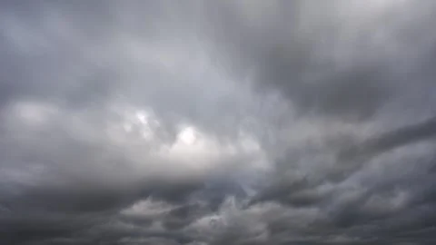 Only clouds are included in this time lapse of fall gray storm clouds. Stock Footage 252531105
