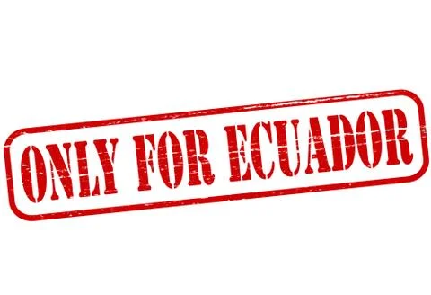 Only for Ecuador Stock Illustration