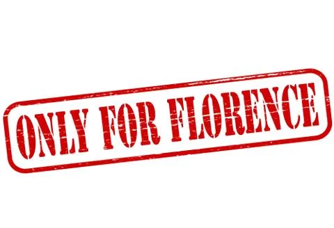 Only for Florence Stock Illustration