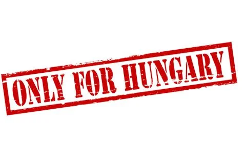 Only for Hungary Stock Illustration