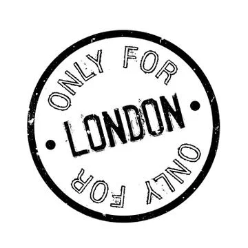 Only For London rubber stamp Stock Illustration