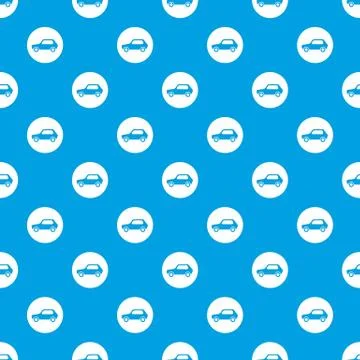 Only motor vehicles allowed road sign pattern seamless blue Stock Illustration