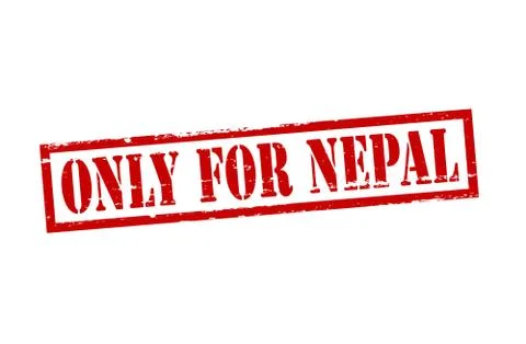 Only for Nepal Stock Illustration