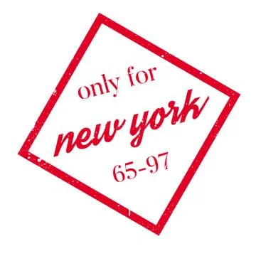 Only For New York rubber stamp Stock Illustration