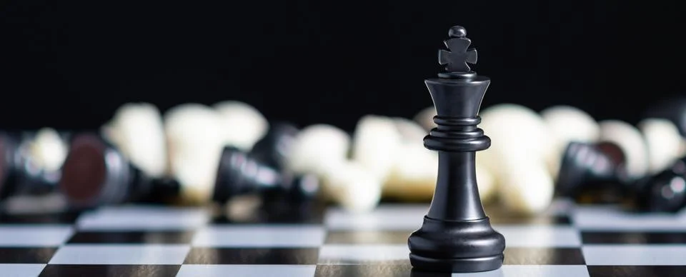 Only one left. A concept that only the strong will have great victories and.. Stock Photos
