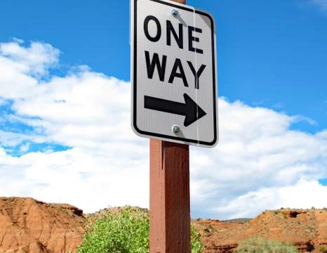 Only One Way Stock Photos