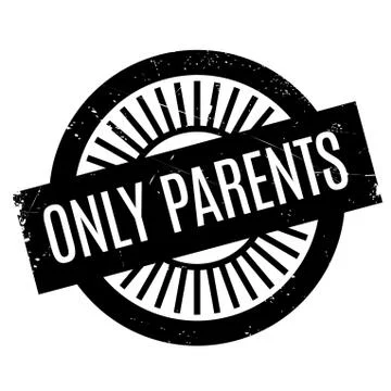 Only Parents rubber stamp Stock Illustration