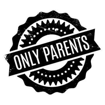 Only Parents rubber stamp Stock Illustration