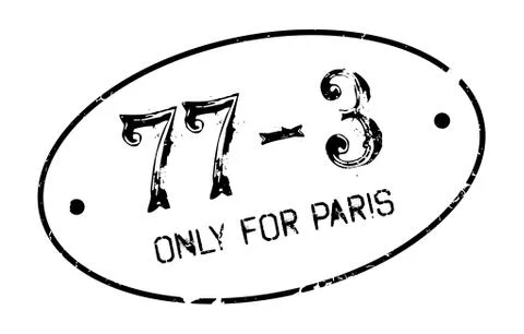 Only For Paris rubber stamp Illustrazione stock