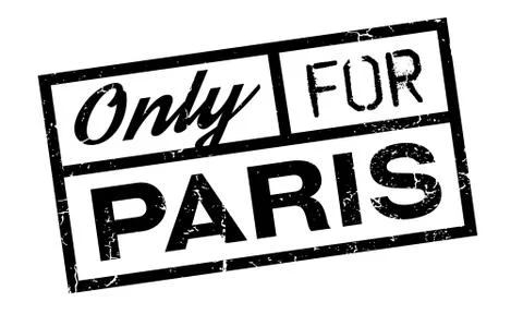 Only For Paris rubber stamp Stock-Illustration