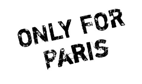 Only For Paris rubber stamp Stock-Illustration
