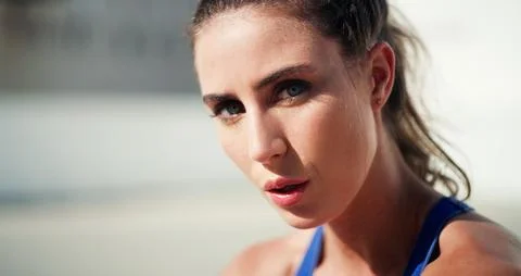 This is only pause, not a stop. Cropped portrait of an attractive young Stock Photos